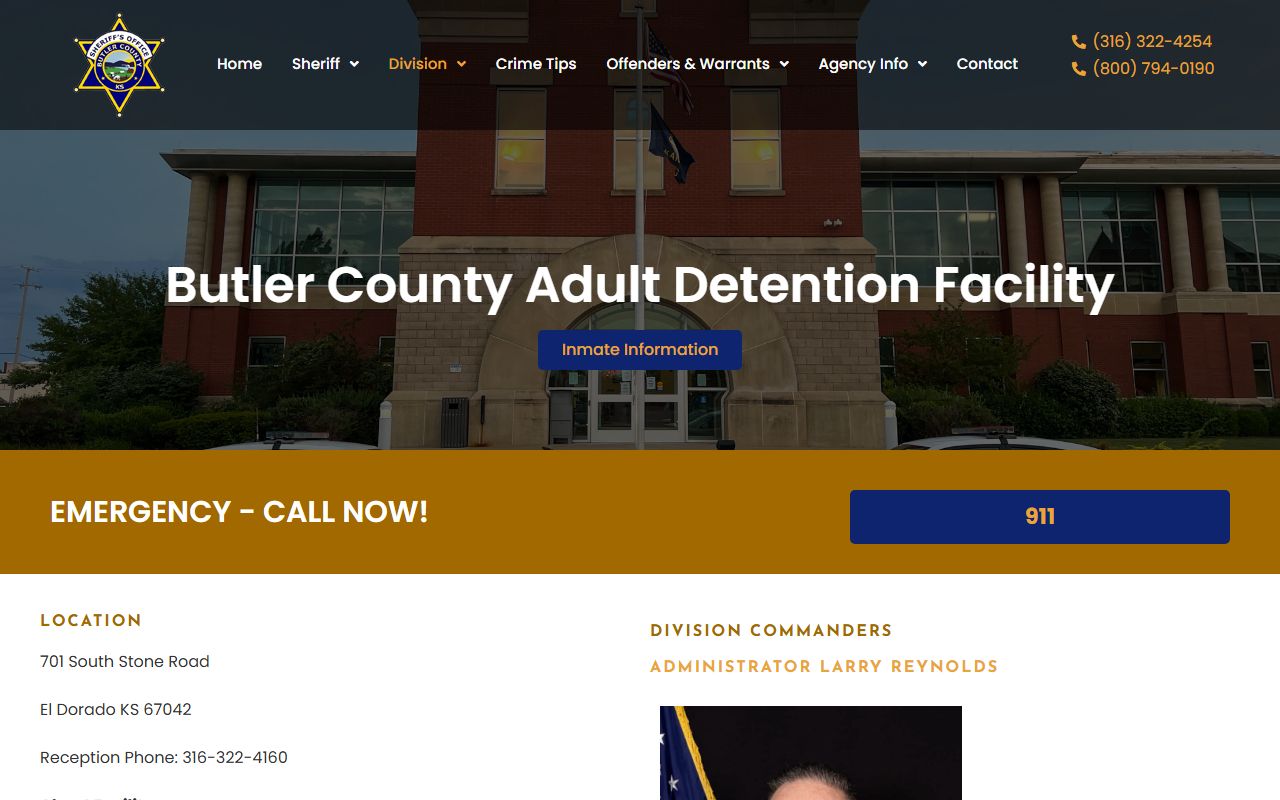 Butler County inmate population sheriff roster PDF archive