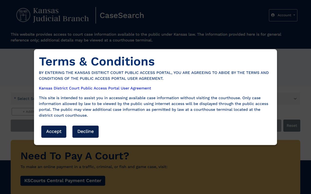 Butler County court records after jail arrest Kansas CaseSearch portal